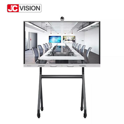 JCVISION은 상호 작용하는 화이트 보드 3840 × 2160 UHD 75 인치 4K 178 시각을 회의에 참석합니다