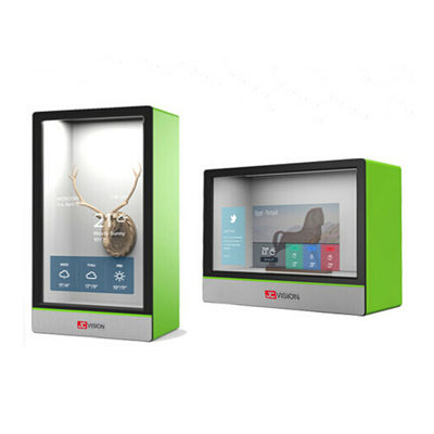 투명한 LCD 터치 스크린 투명한 LCD 디스플레이 박스 21.5 인치를 광고하기