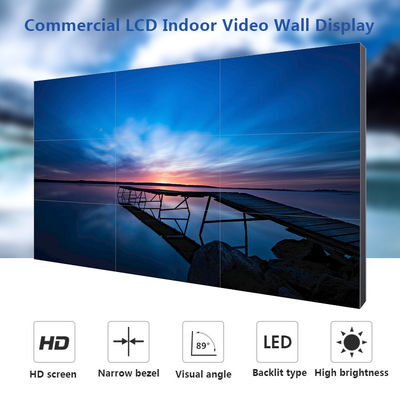 55 인치 3x3 이음새가 없는 모니터 벽걸이용 브라켓  LCD 짜집기 화면 비디오 월