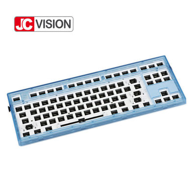 JCVISION C형 기계적 FL 보내기 키보드 87 키 맞춘 RGB 스위치 LED