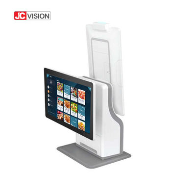 JCVISION 15.6 인치 데스크톱 POS 머신 터미널 셀프 서비스 체크아웃 키오스크