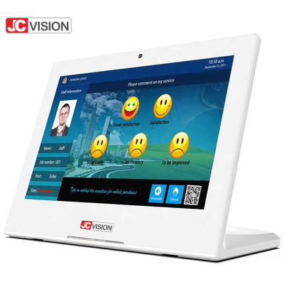 JCVISION L Shape 10.1 인치 광고 디스플레이 안드로이드 태블릿 피드백 키오스크