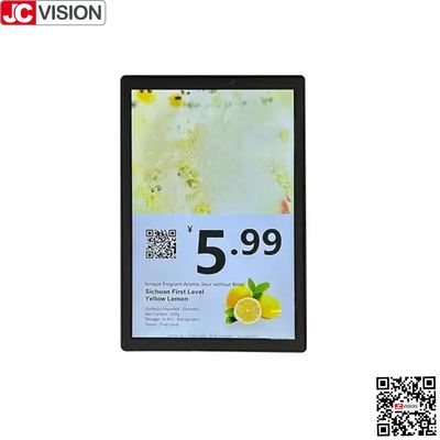 JCVISION 10.1인치 제품 전자 가격표, 디지털 표지판/터치 화면