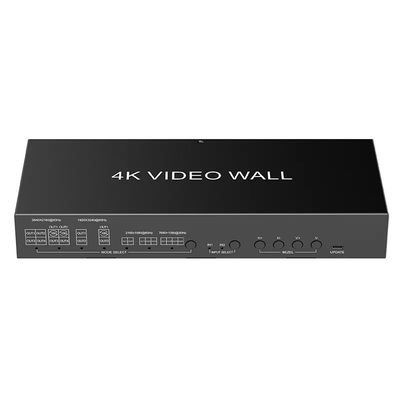 JCVISION 4K 비디오 JCVISION 벽 HDMI2.0 매트릭스 2in4 출력 2X2 비디오 벽 출력 자기 적응 L / R 오디오 출력