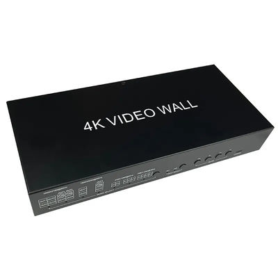 JCVISION 4K 비디오 JCVISION 벽 HDMI2.0 매트릭스 2in4 출력 2X2 비디오 벽 출력 자기 적응 L / R 오디오 출력