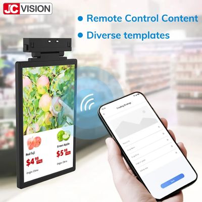 JCVISION 디지털 사이니지 디스플레이를 쉽게 설치 전자 선반 라벨 LCD 디스플레이 TFT 기술