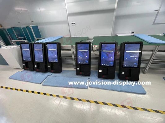 JCVISION 24인치 셀프 결제 키오스크 와이파이 케이블 연결