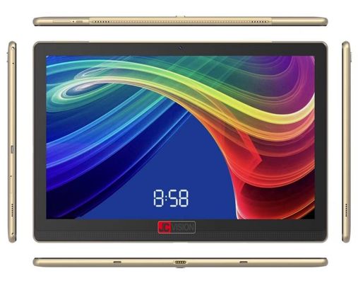 JCVISION 14인치 큐 디스플레이 디지털 사이니지 FHD TP와 5V/2A USB 충전기