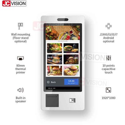 15.6 21.5 24 32 인치 실내 바닥 서 있는 셀프 서비스 결제 키오스크 터미널 셀프 서비스 체크아웃 키오스크 기계 공급자