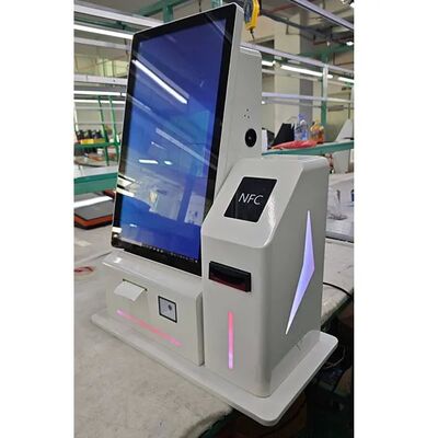 24인치 LED 장식 데스크탑 안드로이드 컴퓨터 터치 스크린 결제 키오스크 (현금 수납 포함)