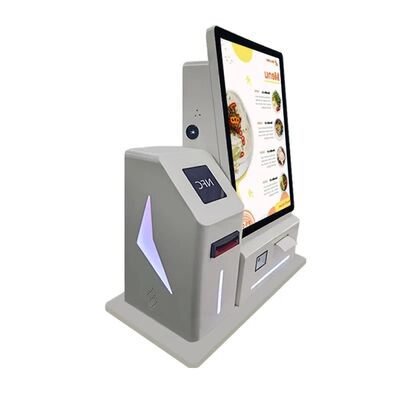 24인치 LED 장식 데스크탑 안드로이드 컴퓨터 터치 스크린 결제 키오스크 (현금 수납 포함)
