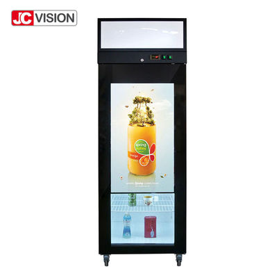 JCVISION 42 인치 스트레치트 창살 LCD 디스플레이 냉동고 문 디지털 광고 모니터
