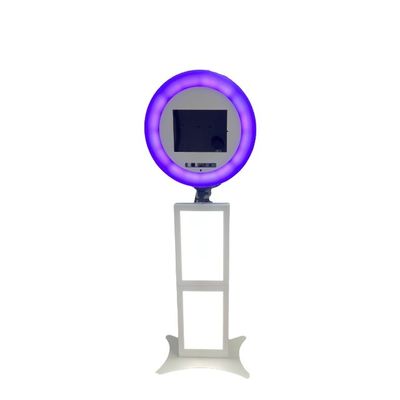 RGB 심포니 빛과 조정할 수 있는 가지고 다닐 수 있는 아이패드 사진 부스 키오스크 12.9 인치