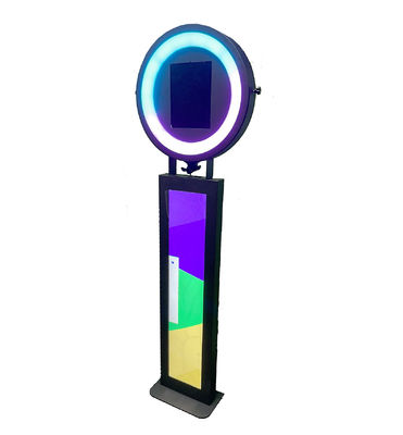 RGB 심포니 빛과 조정할 수 있는 가지고 다닐 수 있는 아이패드 사진 부스 키오스크 12.9 인치