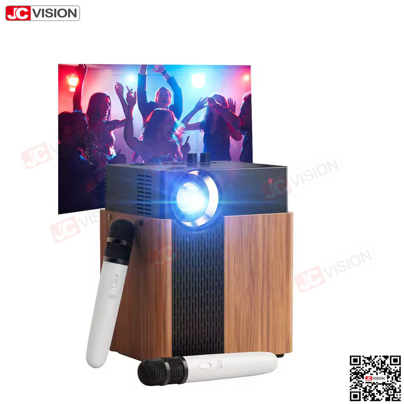 Jcvision 스마트 DLP 프로젝터 야외 홈 파티 카라오케 방 LED 1080P 프로젝터