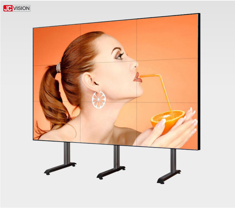 0.88mm 날의 사면 LCD 영상 벽 스크린 500cd/m2 Jcvision 55 인치 6.77M 색깔