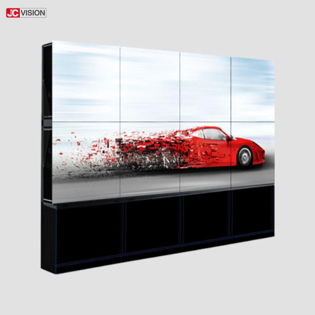 6.77M 색깔 LCD 영상 벽 스크린 500cd/m2 LCM Jcvision 55 인치 0.88mm 날의 사면