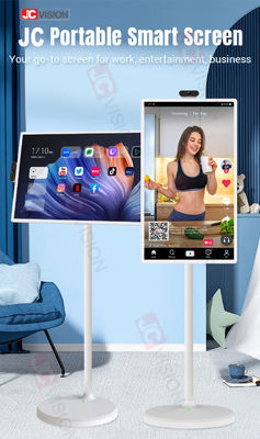 JCVISION 휴대용 24인치 회전형 HD 터치 디스플레이 IPS 화면 스마트 보드