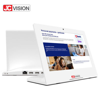 JCVISION L Shape 10.1 인치 광고 디스플레이 안드로이드 태블릿 피드백 키오스크