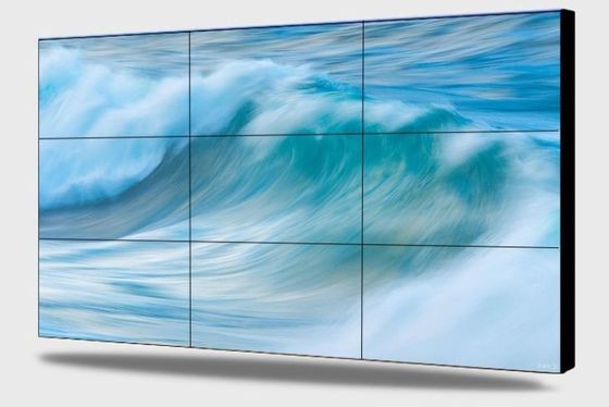 46 인치 RS232 500nits LG 영상 벽 스크린 3.5mm 사면 광고 영상 벽