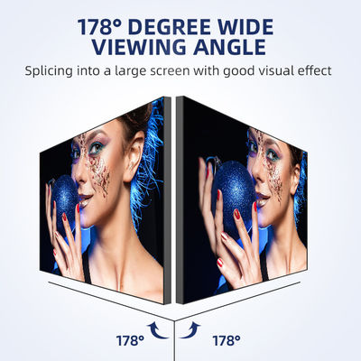 잘 고정된 46 인치 4K LCD 영상 벽 전시 이음새가 없는 광고 선수